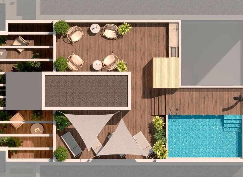 1 soveværelse Lejlighed til salg i Torrevieja med swimmingpool - € 250.000 (Ref: 9211115)