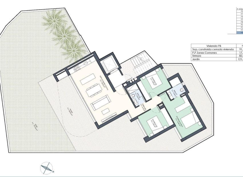 Apartamento de 3 habitaciones en Guardamar del Segura en venta con piscina - 386.000 € (Ref: 9211121)