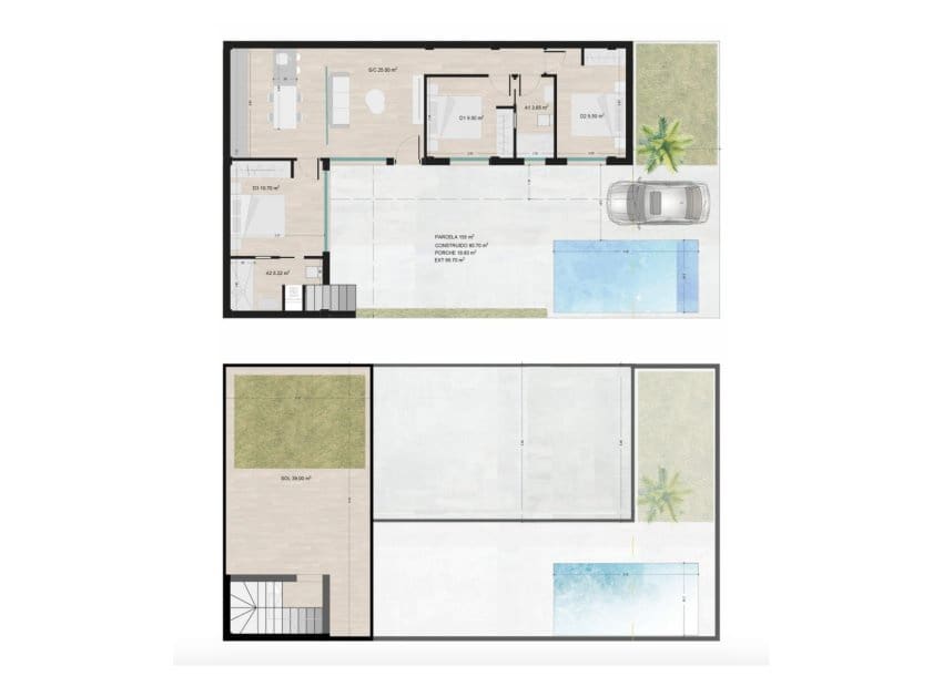 3 bedroom Villa for sale in Torre-Pacheco with pool - € 325,000 (Ref: 9211180)