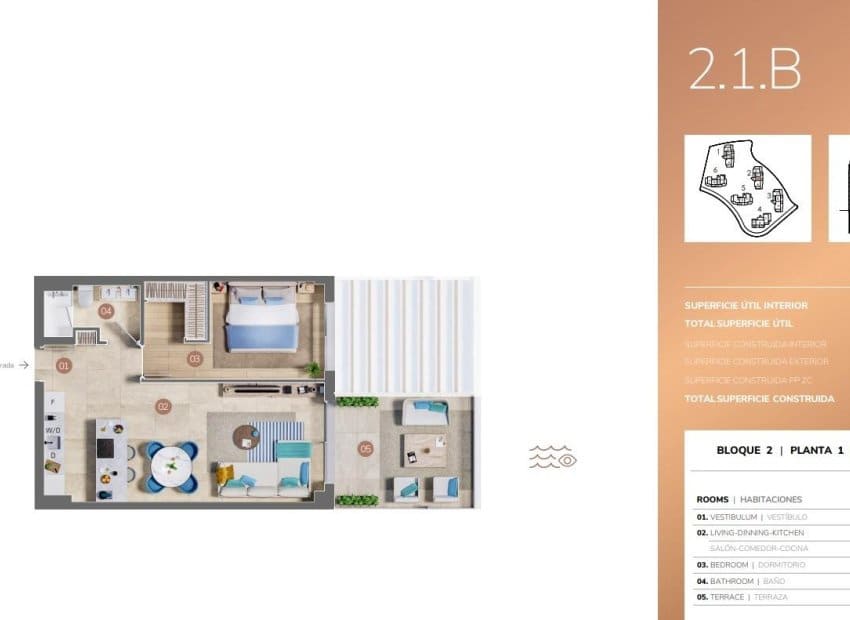 1 soveværelse Lejlighed til salg i Mijas med swimmingpool - € 400.000 (Ref: 9211239)