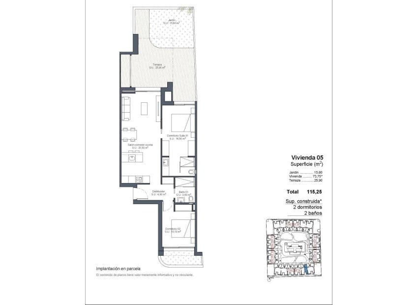 2 slaapkamer Appartement te koop in Ciudad Quesada met zwembad - € 303.000 (Ref: 9211458)