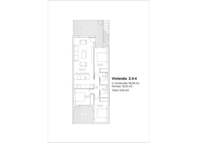 3 camera da letto Bungalow in vendita in Lo Pagan, San Pedro del Pinatar con piscina - 269.900 € (Rif: 9211469)