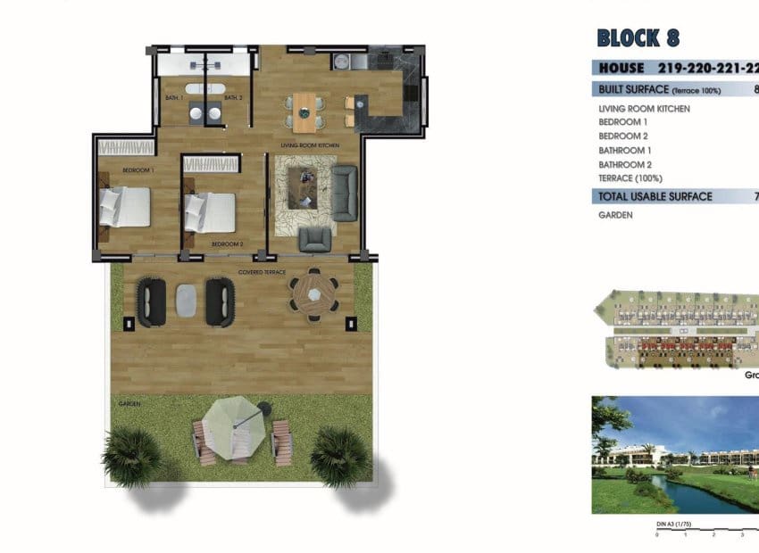 2 soveværelse Lejlighed til salg i Los Alcazares med swimmingpool - € 270.000 (Ref: 9211470)