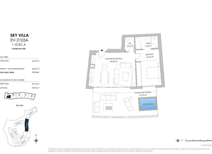 1 soveværelse Lejlighed til salg i Fuengirola med swimmingpool - € 499.000 (Ref: 9267622)
