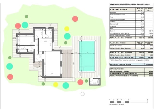 2 soveværelse Villa til salg i Pinoso med swimmingpool - € 330.000 (Ref: 9308823)