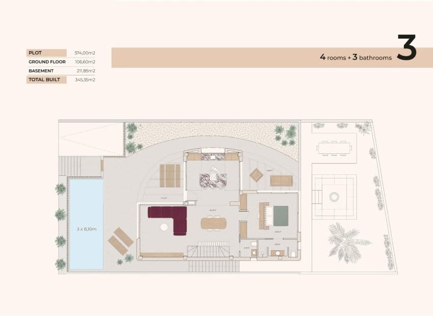4 slaapkamer Villa te koop in Algorfa met zwembad - € 815.000 (Ref: 9325556)