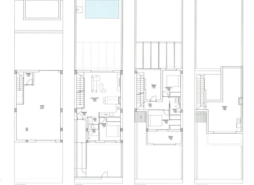 3 soveværelse Byhus til salg i Los Alcazares med swimmingpool - € 357.000 (Ref: 9363255)