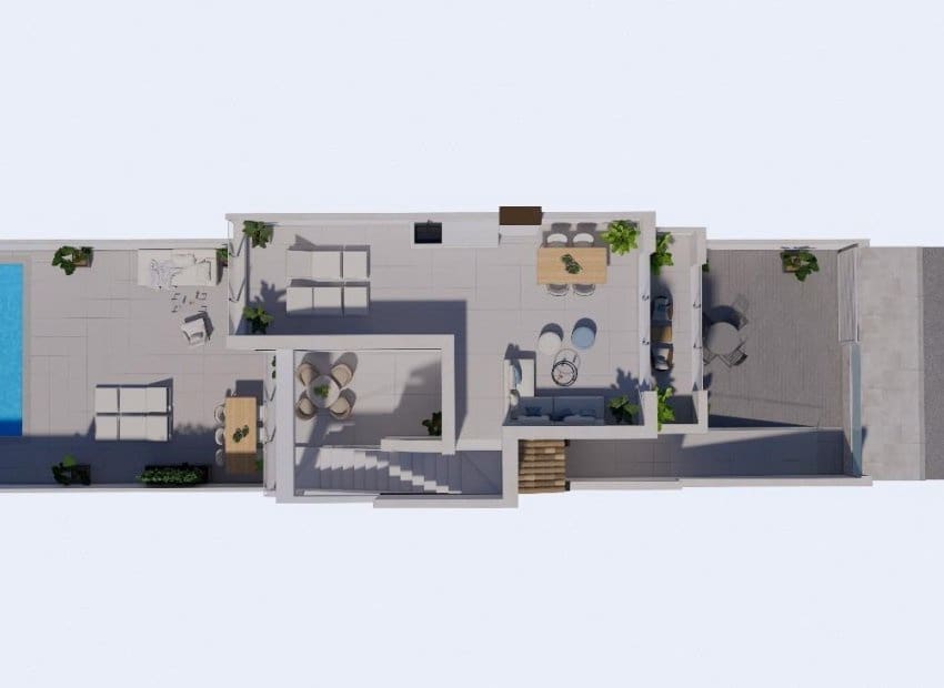 3 soveværelse Byhus til salg i Los Alcazares med swimmingpool - € 357.000 (Ref: 9363255)