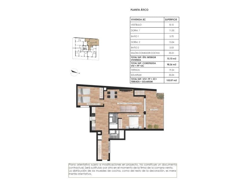 2 slaapkamer Appartement te koop in Torrevieja met zwembad - € 349.000 (Ref: 9379544)