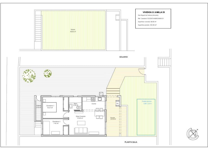 2 quarto Bungalow para venda em Blue Lagoon - 199 000 € (Ref: 9459811)