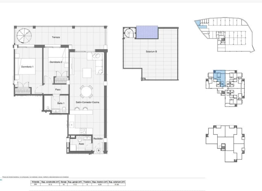 2 Zimmer Apartment zu verkaufen in Bigastro mit Pool - 209.900 € (Ref: 9464927)