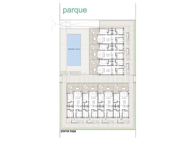 3 makuuhuone Bungalow myytävänä paikassa Bigastro mukana uima-altaan - 189 000 € (Ref: 9510269)