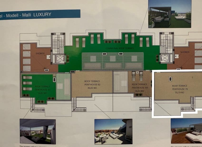 3 makuuhuone Kattohuoneisto myytävänä paikassa Orihuela Costa mukana uima-altaan - 346 000 € (Ref: 9516565)