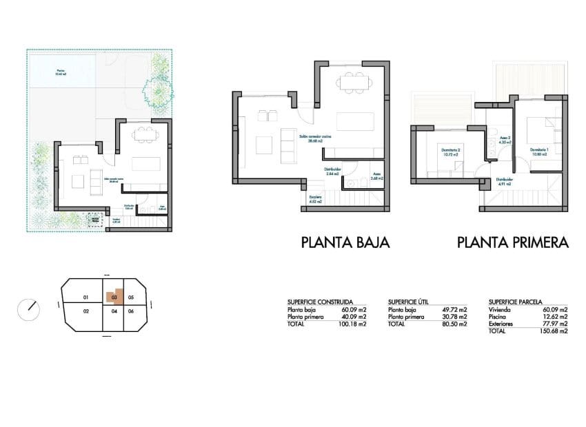 2 slaapkamer Villa te koop in Roldan met zwembad - € 348.900 (Ref: 9525339)