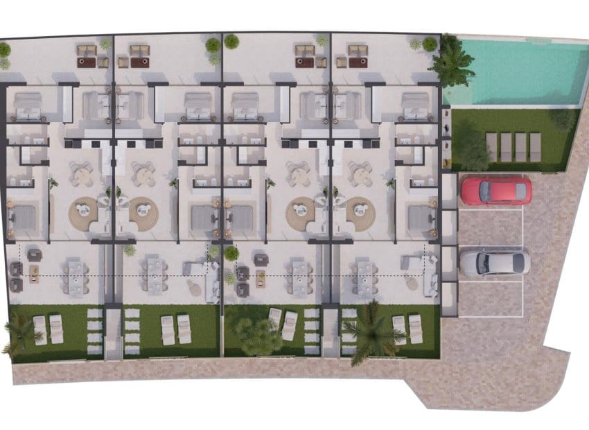 3 quarto Bungalow para venda em San Pedro del Pinatar com piscina - 375 900 € (Ref: 9525365)