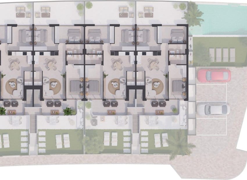 3 quarto Bungalow para venda em San Pedro del Pinatar com piscina - 375 900 € (Ref: 9525365)