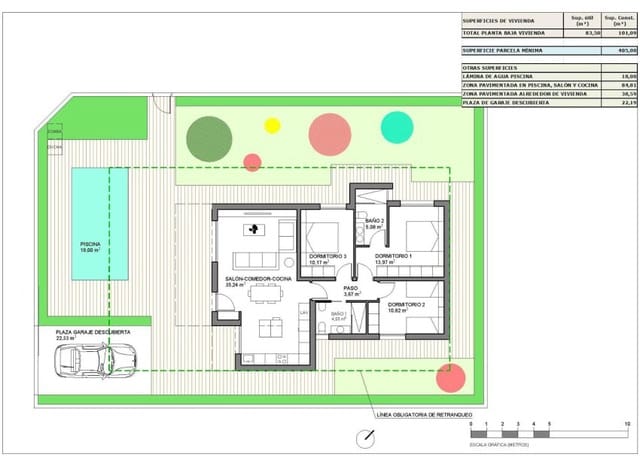 3 quarto Moradia para venda em Hondón de las Nieves com piscina - 313 500 € (Ref: 9525391)