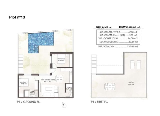 2 soverom Hus til salgs i Pilar de la Horadada ciudad, Pilar de la Horadada - € 315 900 (Ref: 9525394)