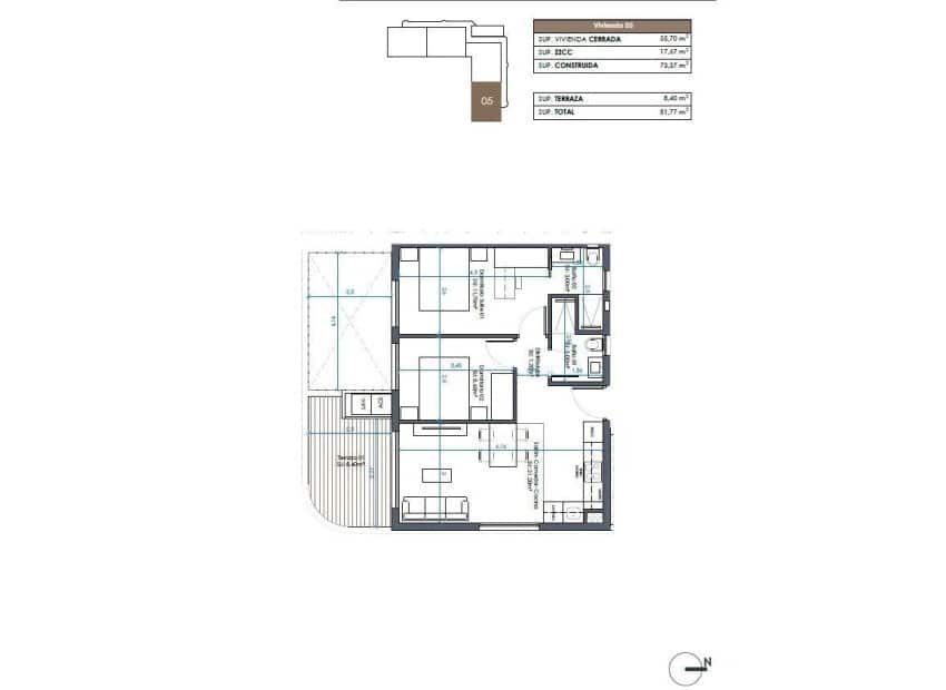2 soveværelse Lejlighed til salg i Guardamar del Segura med swimmingpool - € 290.000 (Ref: 9525414)