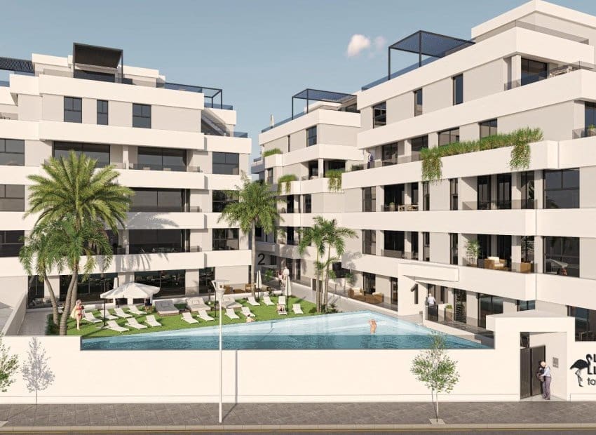 3 soveværelse Lejlighed til salg i San Pedro del Pinatar med swimmingpool - € 289.000 (Ref: 9525420)