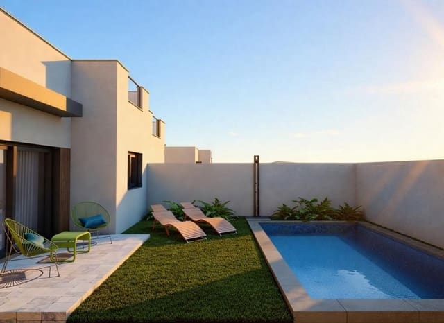 3 soveværelse Semi-Rækkehus til salg i Mazarrón ciudad, Mazarrón med swimmingpool - € 239.900 (Ref: 9525441)