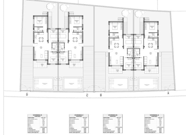 3 soveværelse Semi-Rækkehus til salg i Mazarrón ciudad, Mazarrón med swimmingpool - € 239.900 (Ref: 9525441)