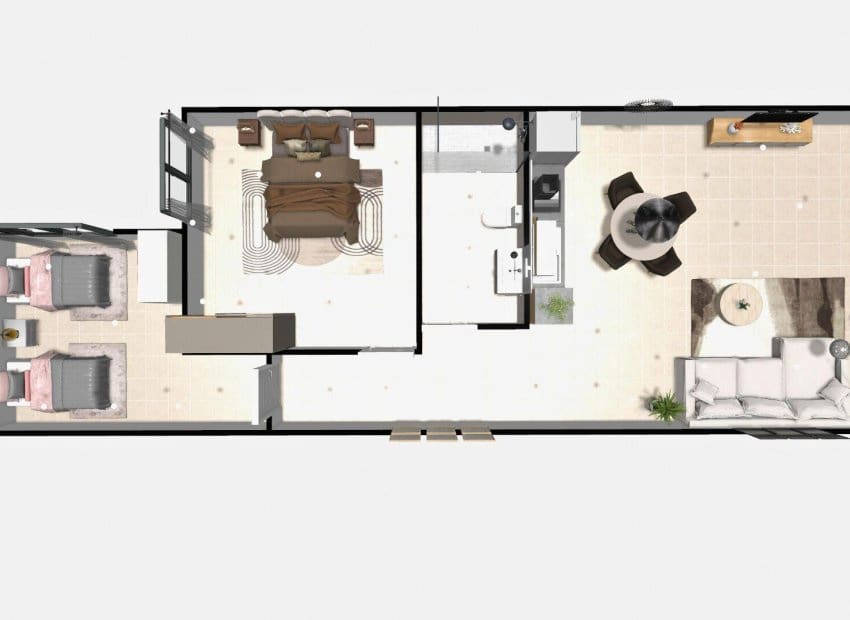 2 quarto Apartamento para venda em La Canalosa com piscina - 136 900 € (Ref: 9525475)