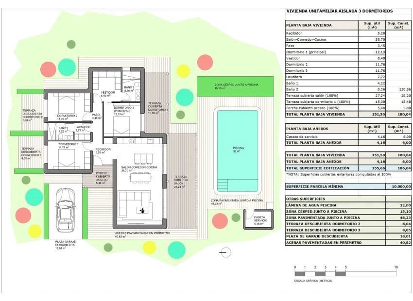 3 camera da letto Villa in vendita in Rodriguillo con piscina - 412.000 € (Rif: 9528641)