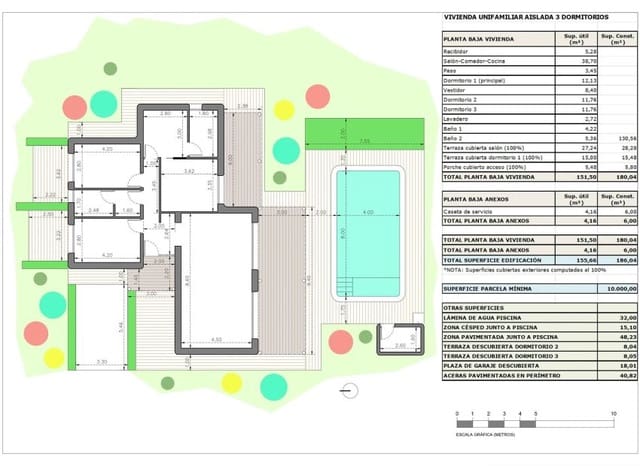 3 Zimmer Villa zu verkaufen in Rodriguillo, Pinoso mit Pool - 412.000 € (Ref: 9528641)