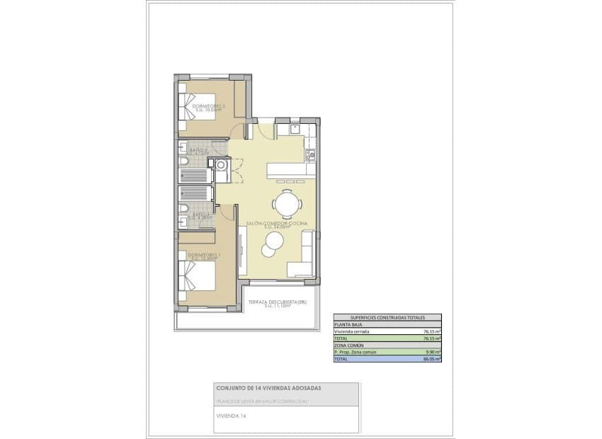 2 Zimmer Apartment zu verkaufen in Rojales - 280.900 € (Ref: 9539637)