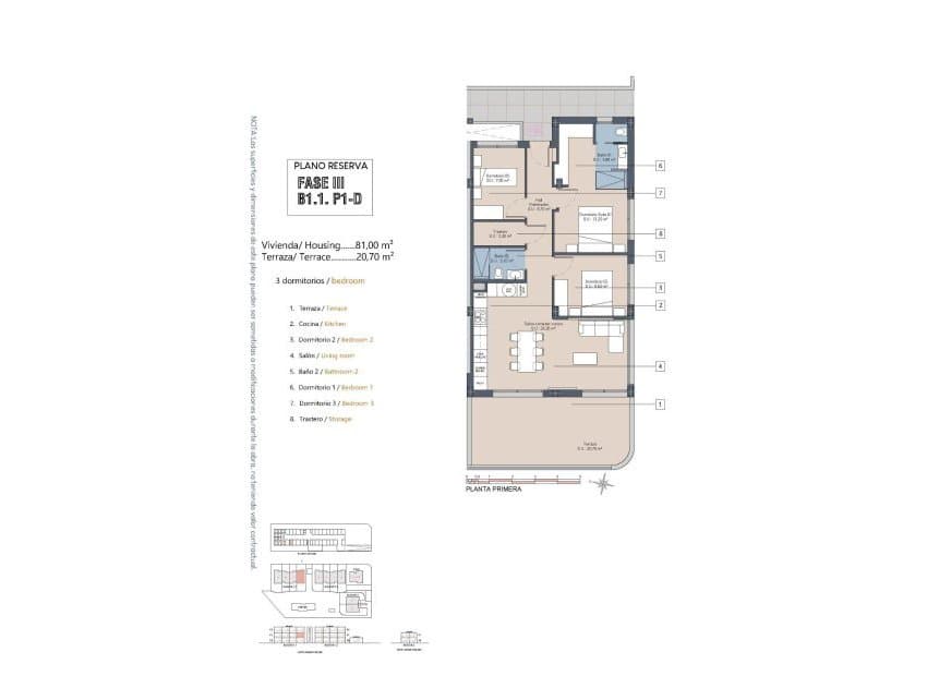 3 slaapkamer Appartement te koop in Los Alcazares met zwembad - € 319.900 (Ref: 9539639)