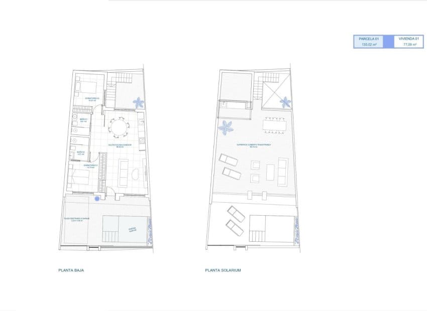 2 Zimmer Reihenhaus zu verkaufen in Roldan mit Pool - 274.900 € (Ref: 9596755)