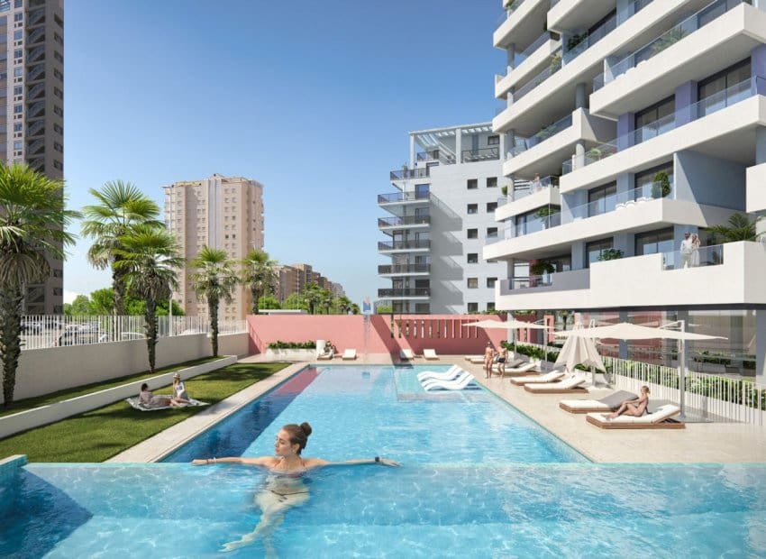 2 chambre Appartement de Plage à vendre à Calpe / Calp avec piscine - 650 000 € (Ref: 9622011)