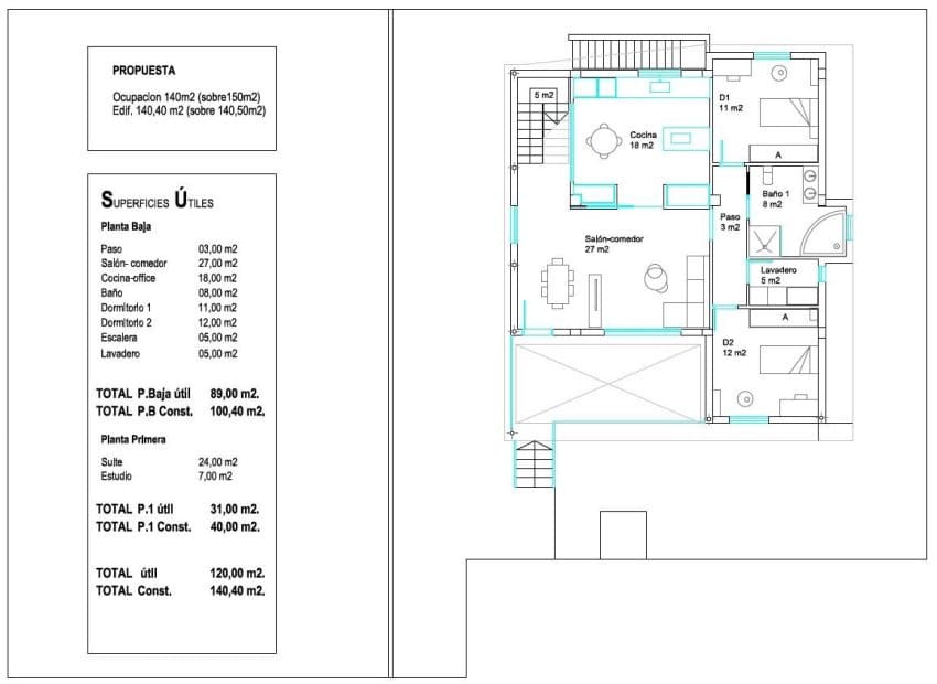 3 sovrum Villa till salu i Benimar med pool - 495 000 € (Ref: 9653328)
