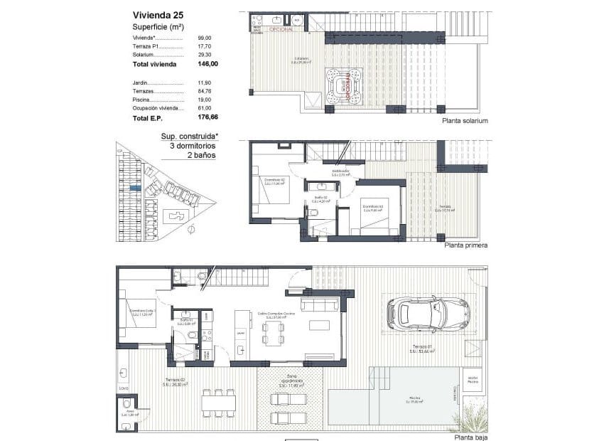 3 Zimmer Haus zu verkaufen in Los Alcazares mit Pool - 439.000 € (Ref: 9667106)