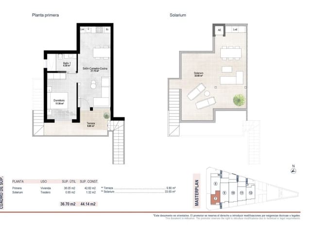 1 Zimmer Apartment zu verkaufen in Lo Pagan, San Pedro del Pinatar mit Pool - 159.900 € (Ref: 9769019)