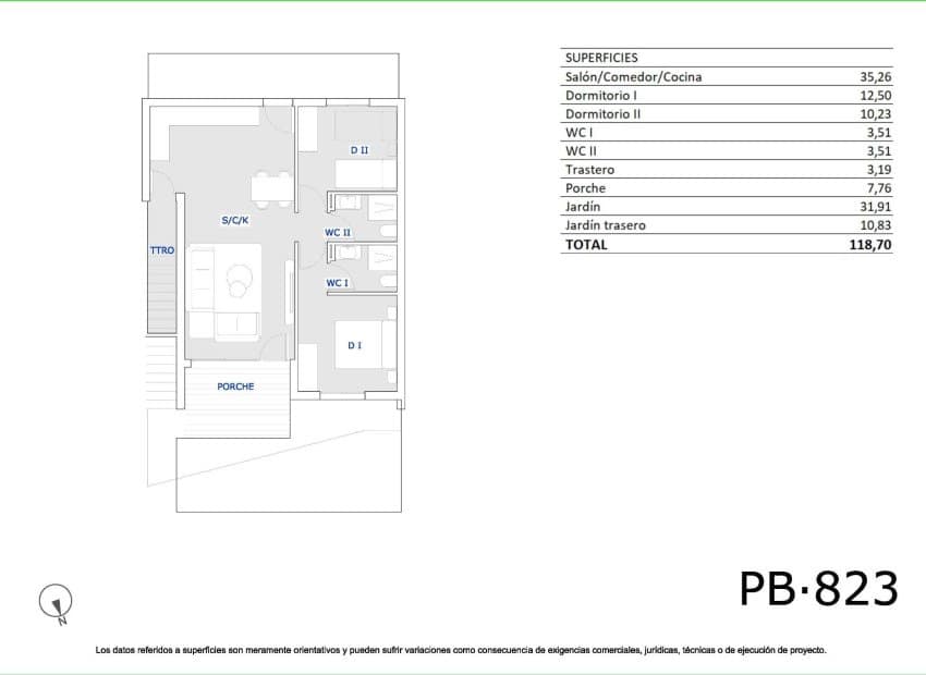 2 chambre Appartement à vendre à San Miguel de Salinas avec piscine - 219 900 € (Ref: 9781260)