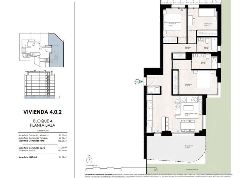 3 bedroom Apartment for sale in La Villajoyosa / Vila Joiosa with pool - € 650,000 (Ref: 9804865)