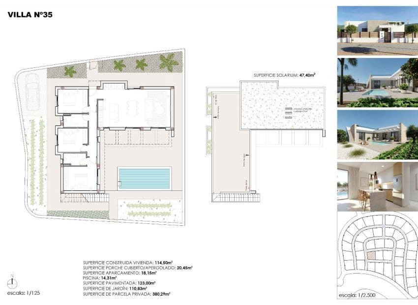 3 sovrum Villa till salu i Hacienda del Alamo med pool - 369 900 € (Ref: 9809432)