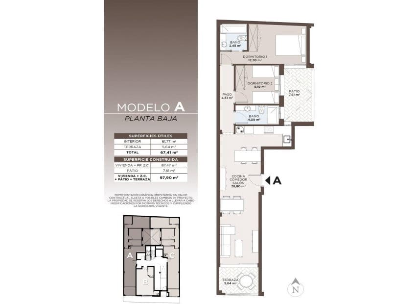 2 quarto Apartamento para venda em Torrevieja com piscina - 250 000 € (Ref: 9816630)