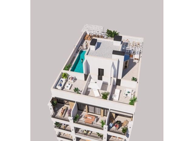 2 quarto Apartamento para venda em Playa del Cura, Torrevieja com piscina - 250 000 € (Ref: 9816630)