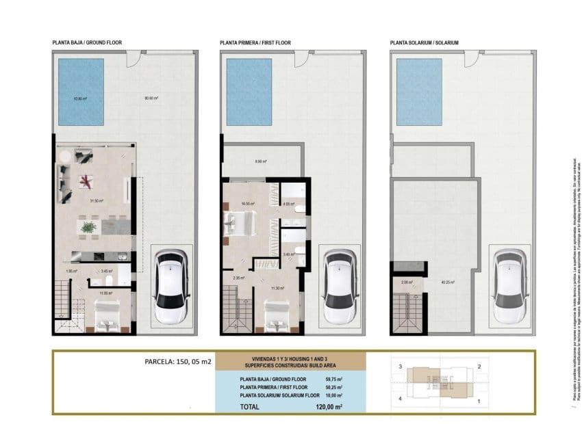 3 soverom Hus til salgs i Santiago de la Ribera med svømmebasseng - € 376 500 (Ref: 9840586)