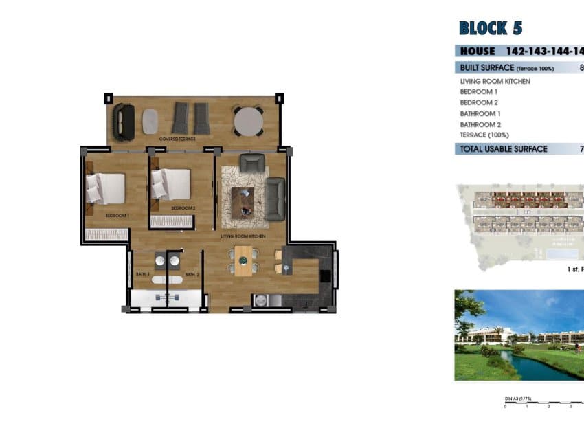 2 soverom Leilighet til salgs i Los Alcazares med svømmebasseng - € 265 000 (Ref: 9843994)