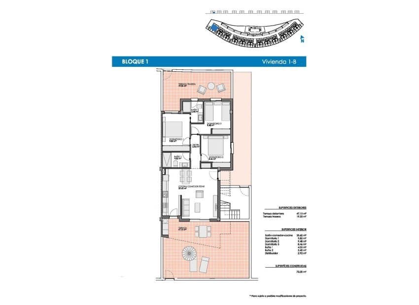 3 slaapkamer Appartement te koop in Pilar de la Horadada met zwembad - € 284.900 (Ref: 9847693)