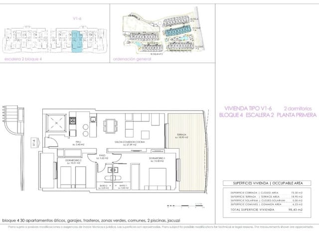 2 soveværelse Lejlighed til salg i Playa Flamenca, Orihuela med swimmingpool - € 365.000 (Ref: 9865557)