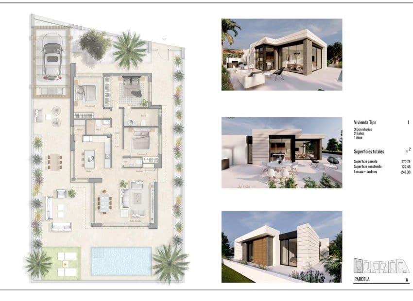 3 sypialnia Willa na sprzedaż w Pilar de la Horadada z basenem - 586 000 € (Ref: 9921011)