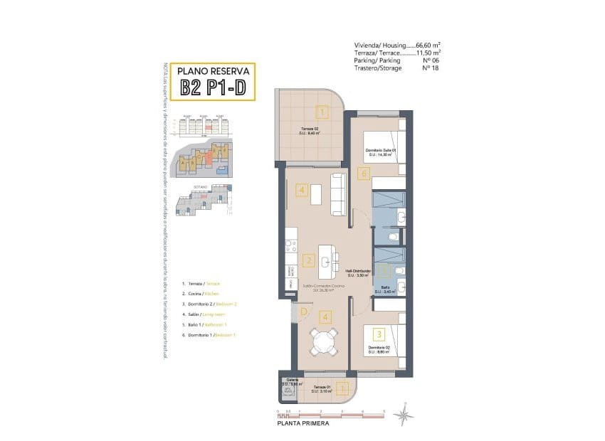 2 soveværelse Lejlighed til salg i Los Alcazares med swimmingpool - € 279.900 (Ref: 9981255)