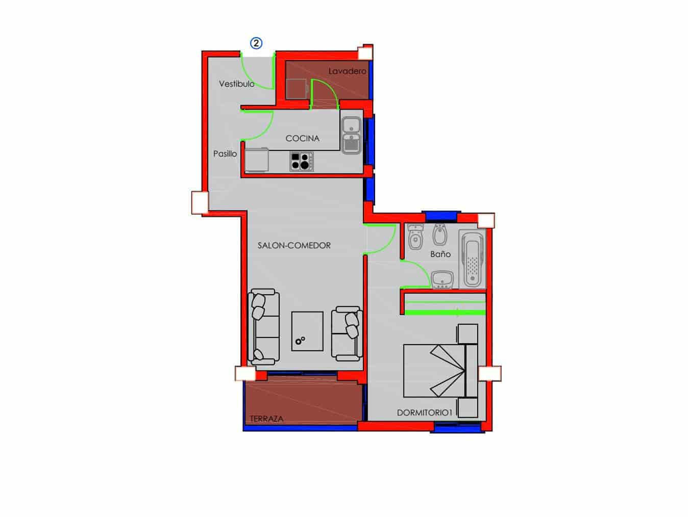 1 Zimmer Wohnung zu verkaufen in Malaga Stadt mit Garage - 390.000 € (Ref: 8960633)