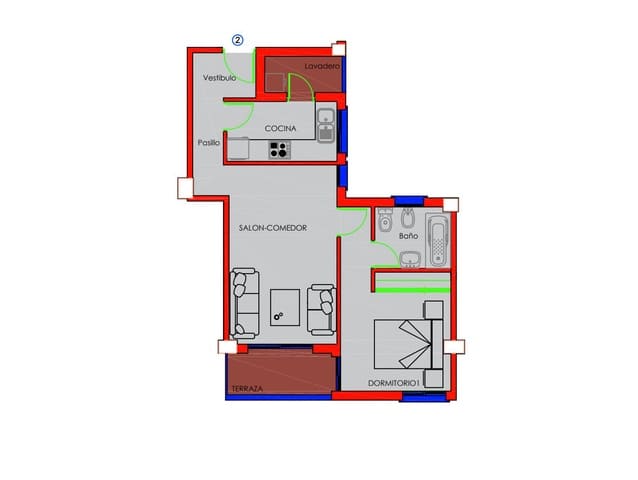 1 Zimmer Wohnung zu verkaufen in Huelin, Málaga Stadt mit Garage - 390.000 € (Ref: 8960633)