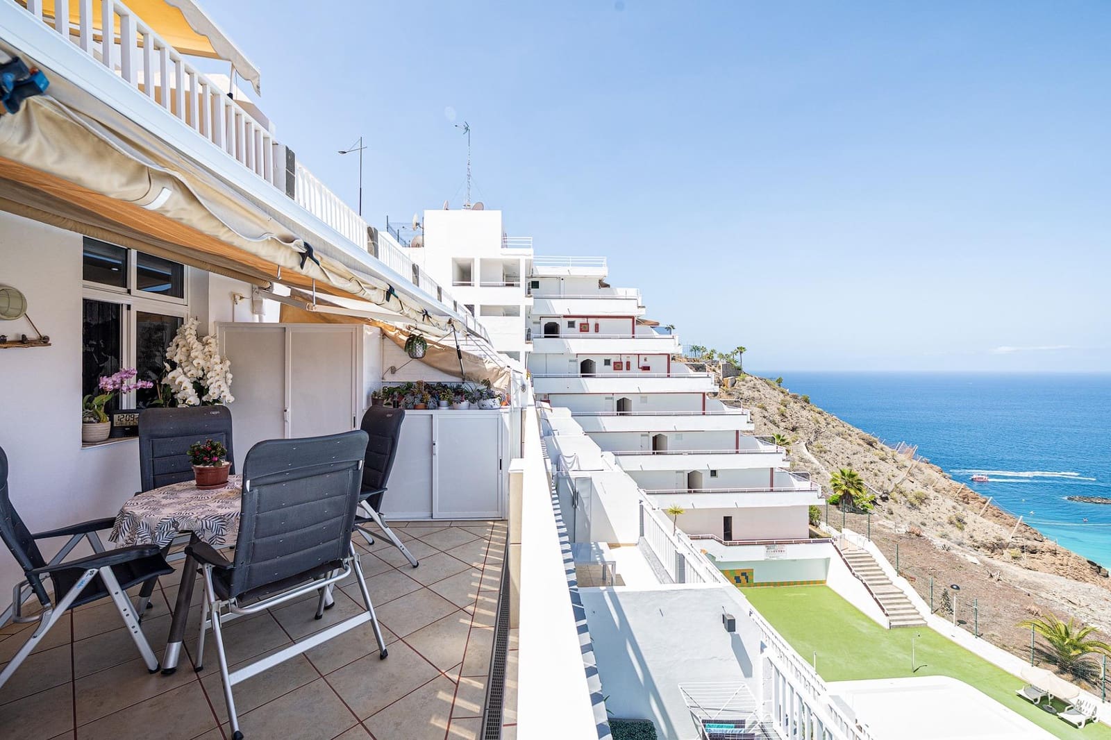 1 soveværelse Lejlighed til salg i Puerto Rico med swimmingpool garage - € 230.000 (Ref: 9023139)